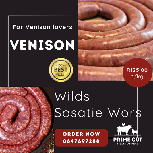 Venison Sosatie Wors - R125.00